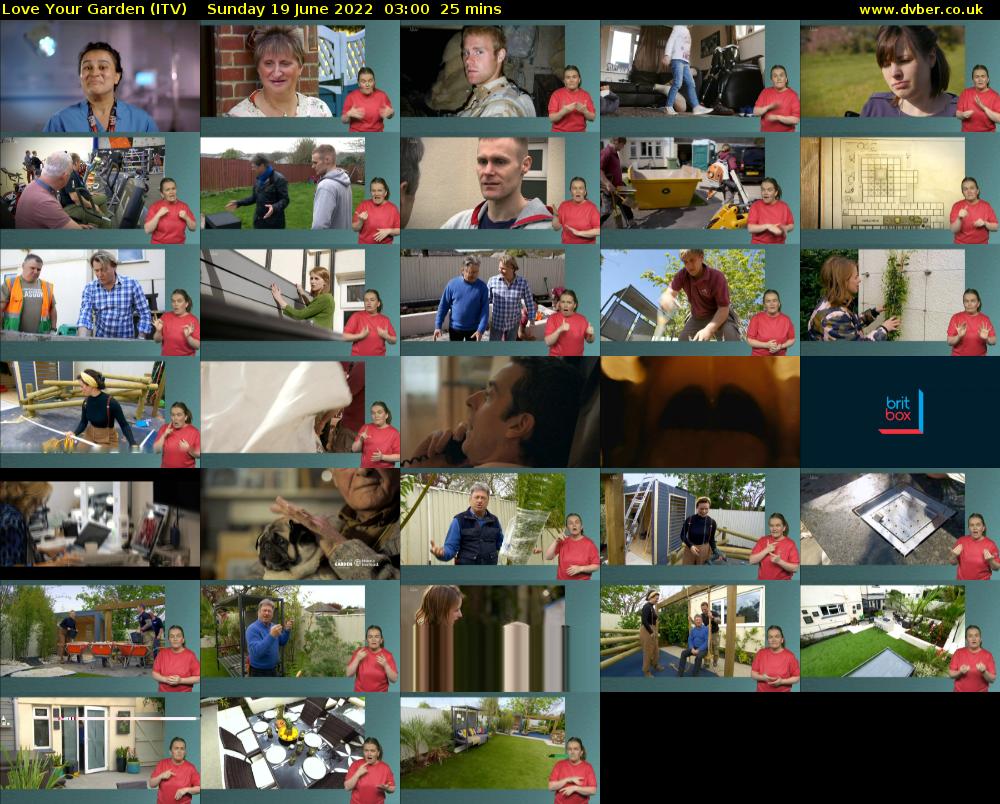 Love Your Garden (ITV) Sunday 19 June 2022 03:00 - 03:25