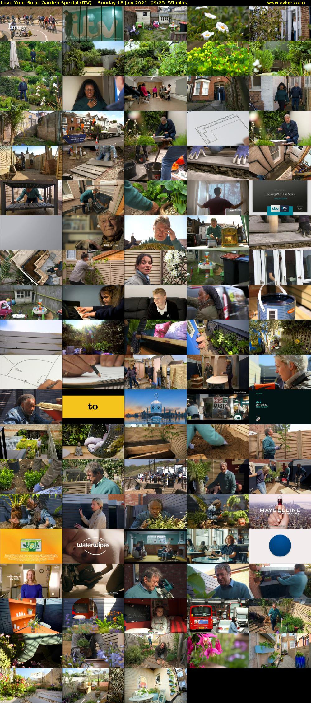 Love Your Small Garden Special (ITV) Sunday 18 July 2021 09:25 - 10:20