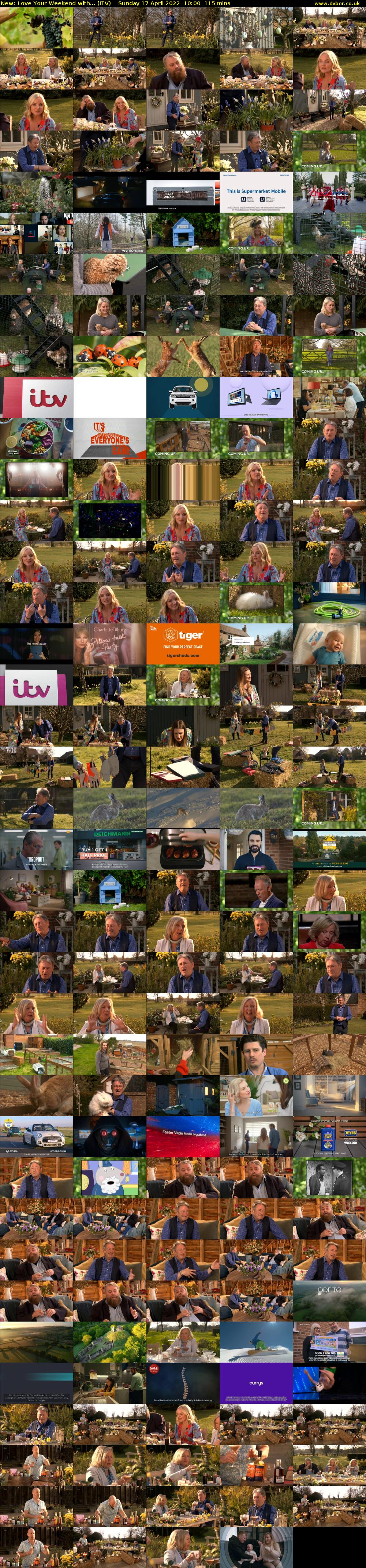 Love Your Weekend with... (ITV) Sunday 17 April 2022 10:00 - 11:55