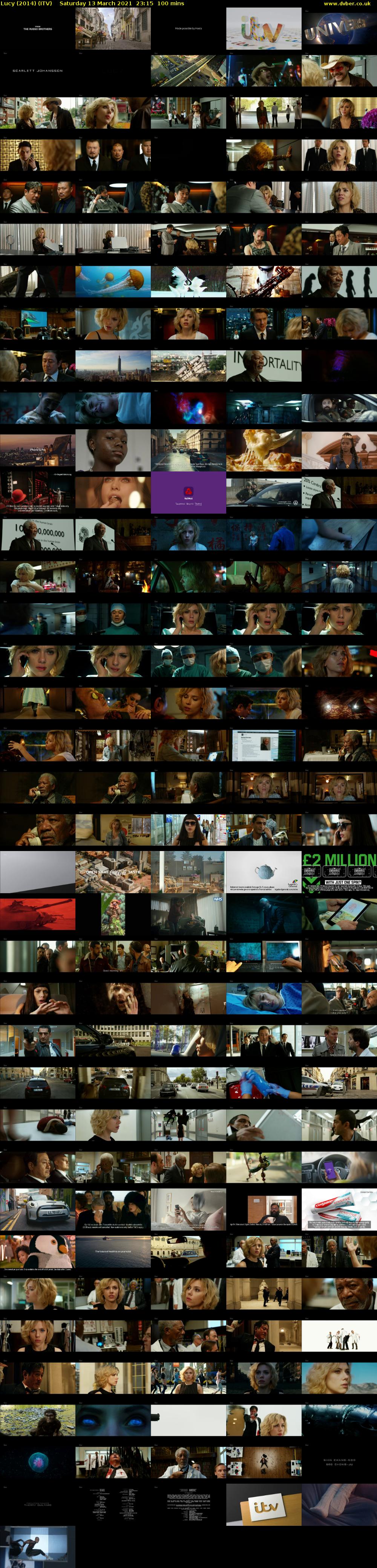 Lucy (2014) (ITV) Saturday 13 March 2021 23:15 - 00:55