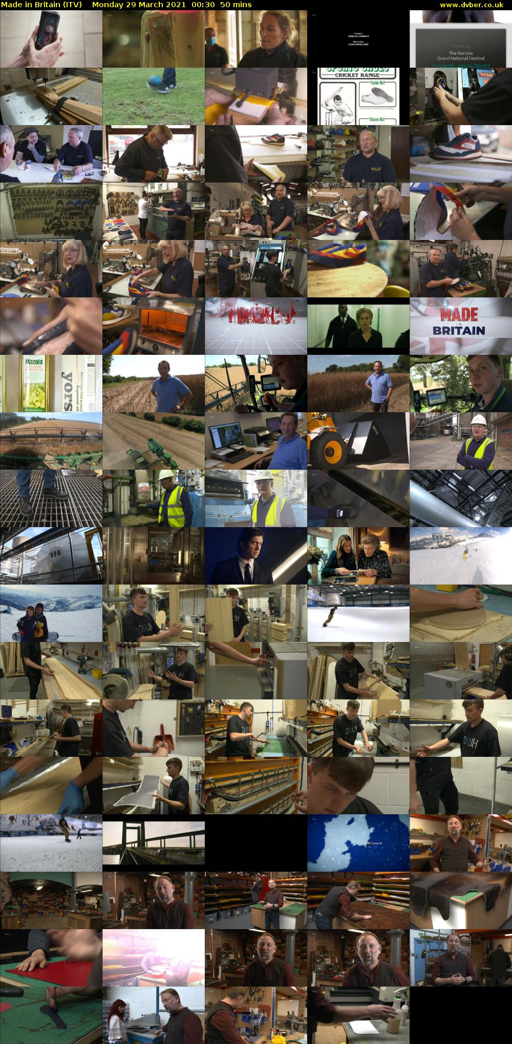Made in Britain (ITV) Monday 29 March 2021 00:30 - 01:20