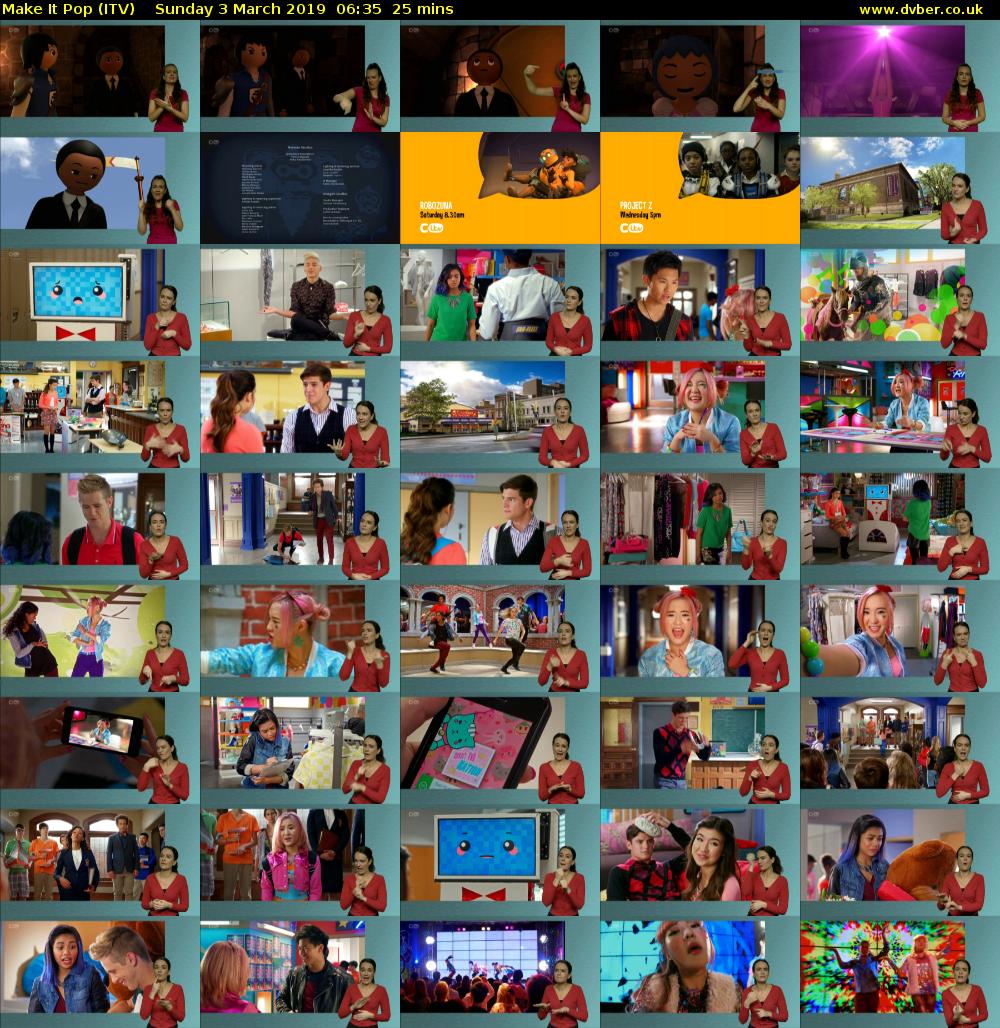 Make It Pop (ITV) Sunday 3 March 2019 06:35 - 07:00