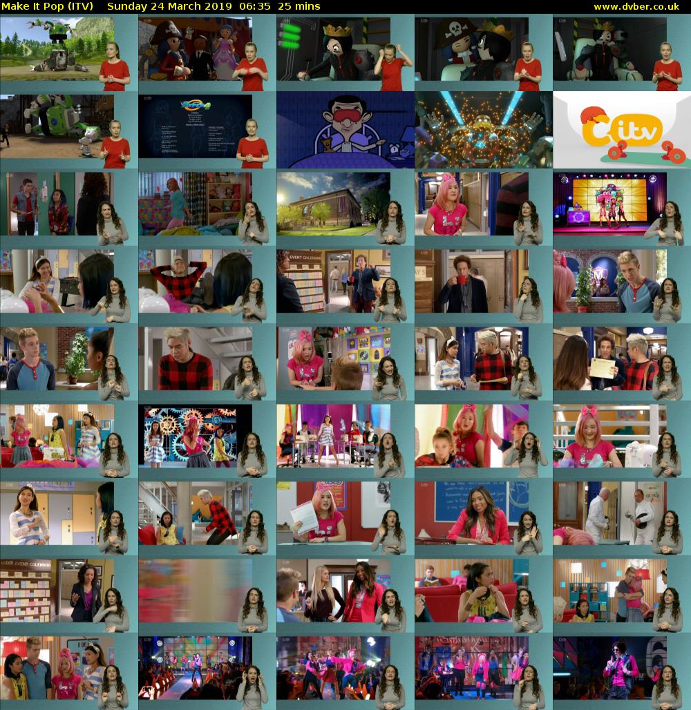 Make It Pop (ITV) Sunday 24 March 2019 06:35 - 07:00