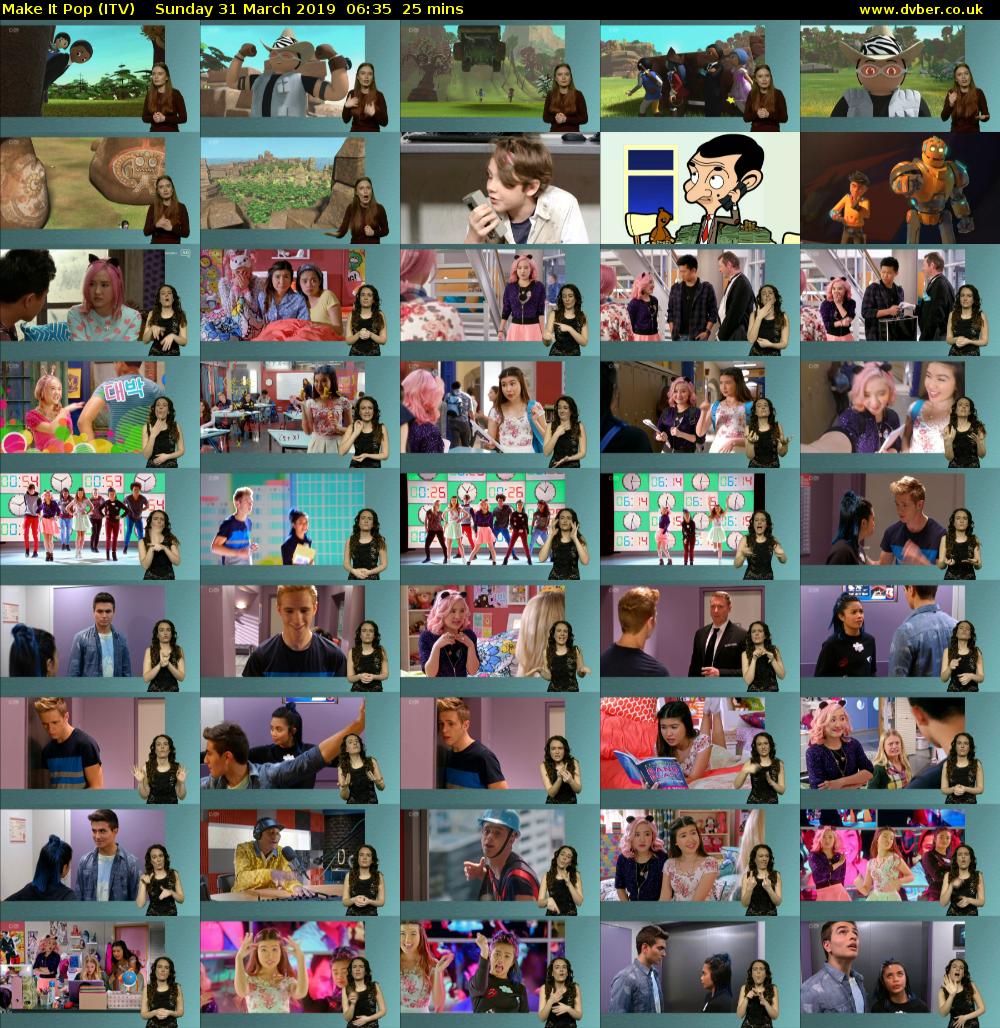 Make It Pop (ITV) Sunday 31 March 2019 06:35 - 07:00