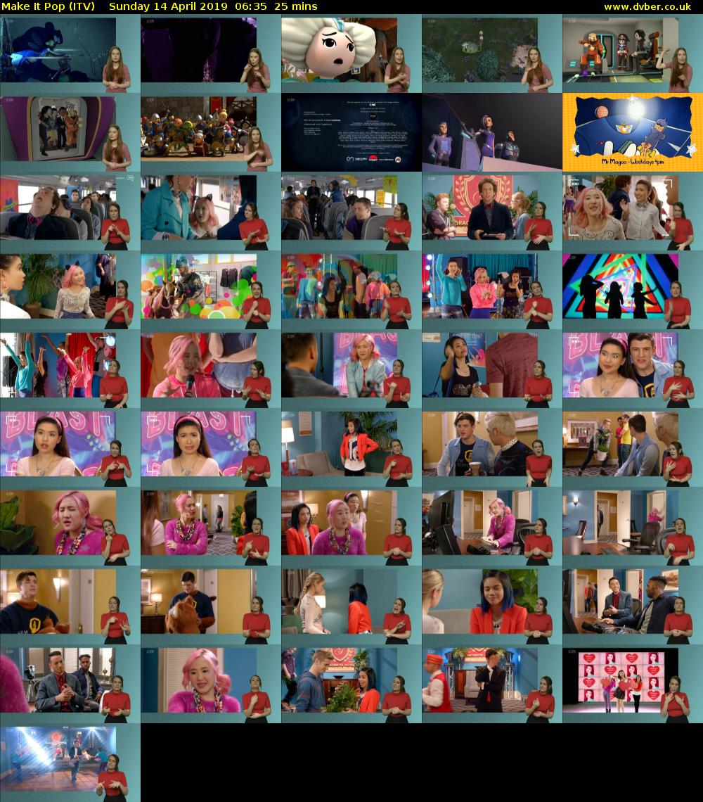 Make It Pop (ITV) Sunday 14 April 2019 06:35 - 07:00