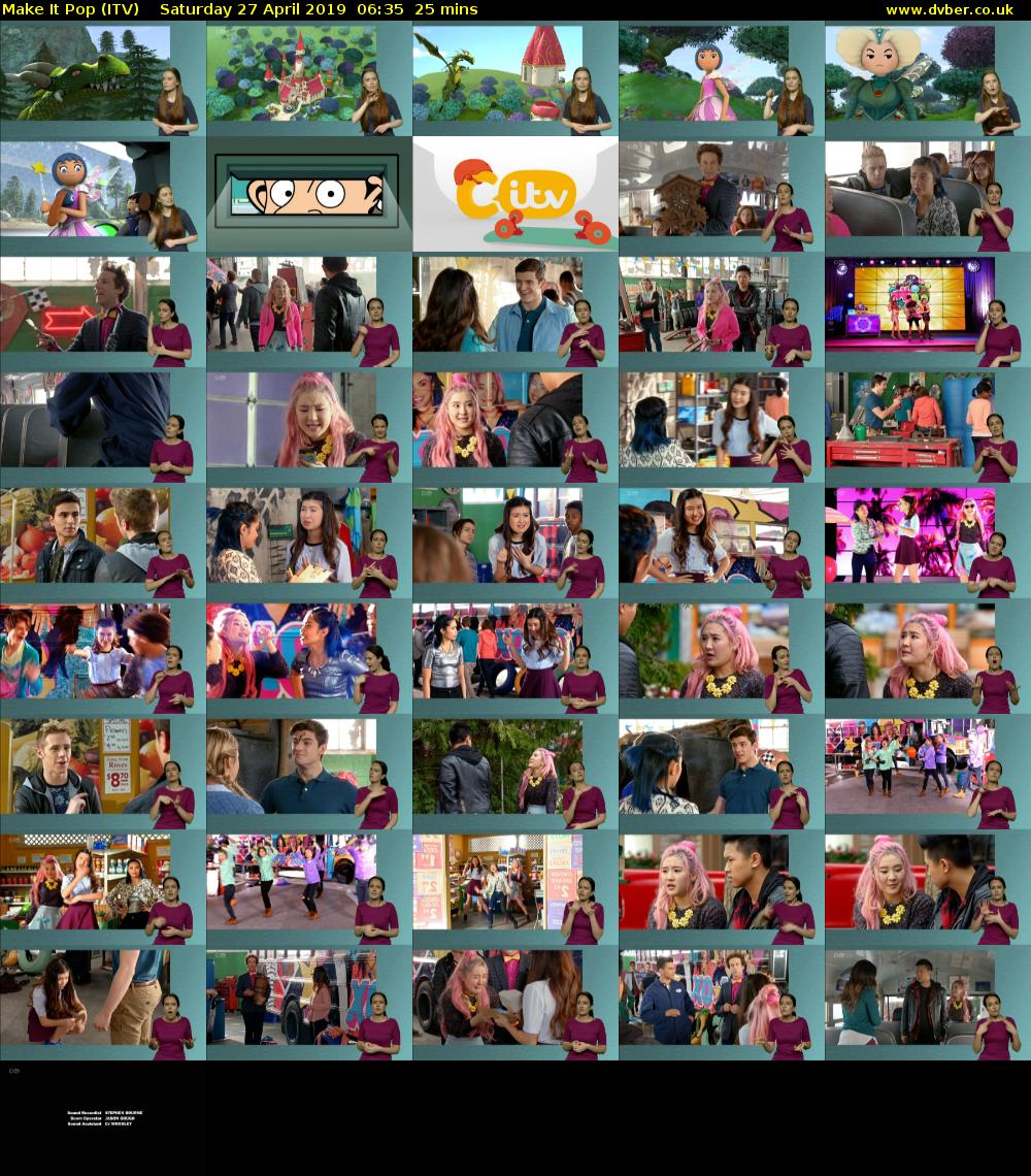 Make It Pop (ITV) Saturday 27 April 2019 06:35 - 07:00