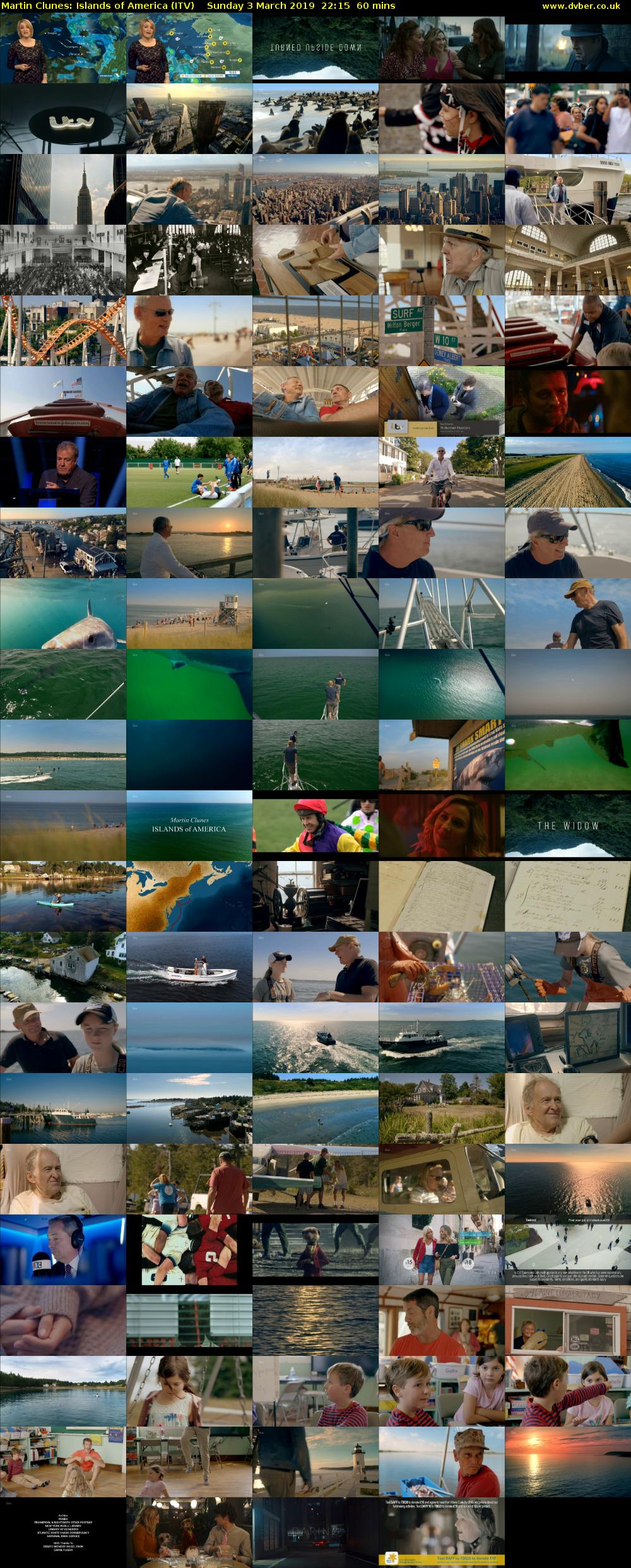 Martin Clunes: Islands of America (ITV) Sunday 3 March 2019 22:15 - 23:15