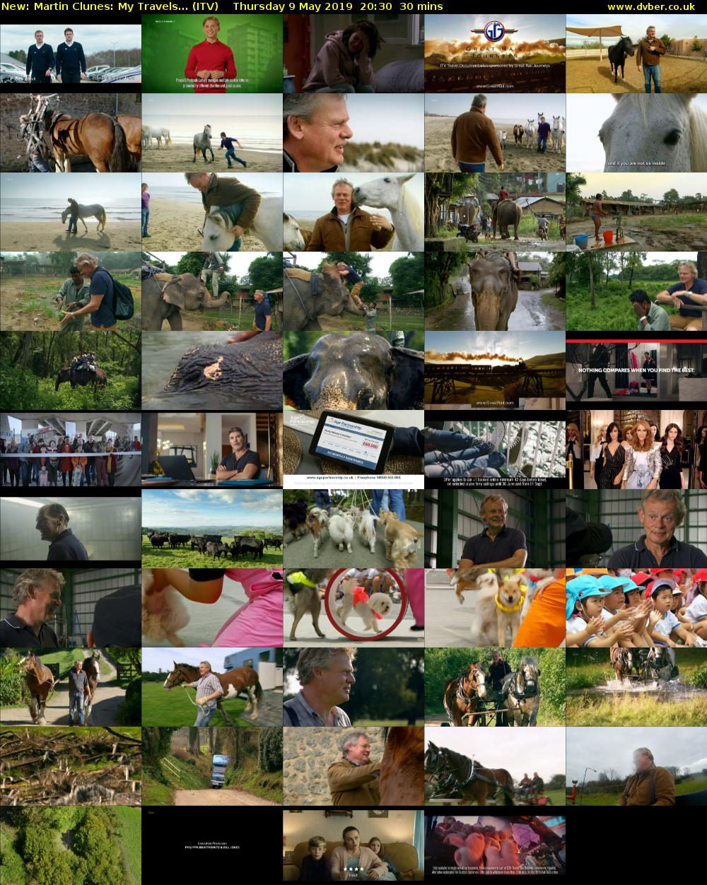Martin Clunes: My Travels... (ITV) Thursday 9 May 2019 20:30 - 21:00
