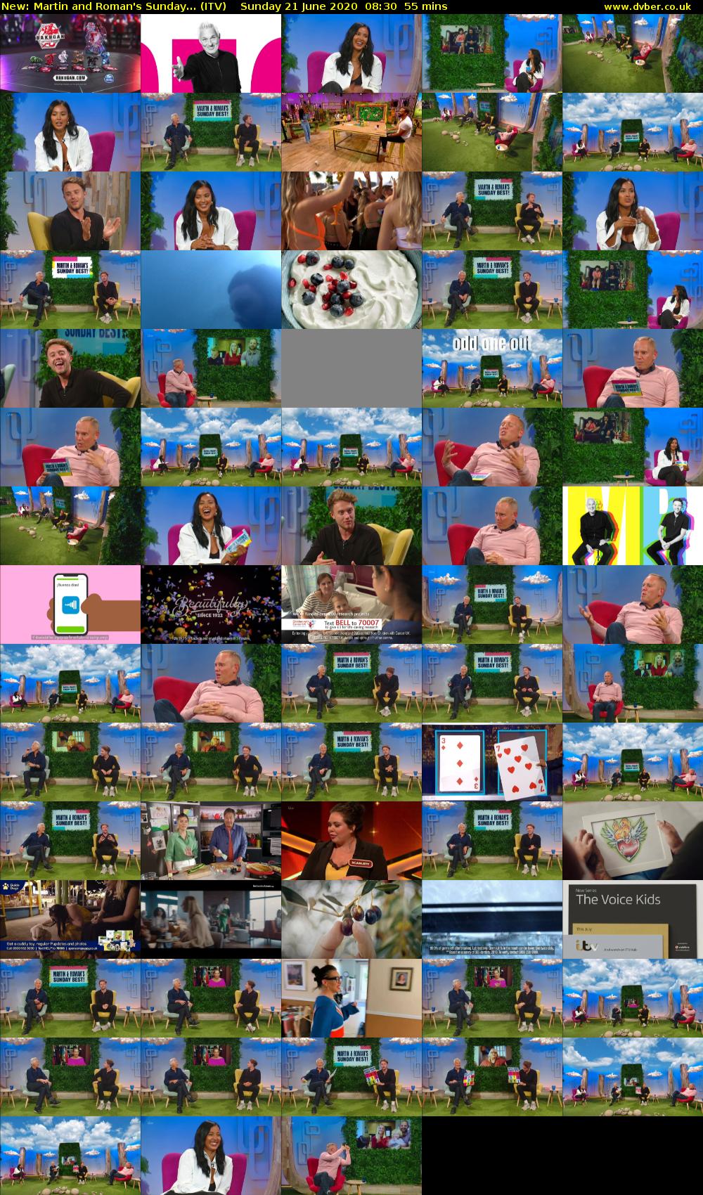 Martin and Roman's Sunday... (ITV) Sunday 21 June 2020 08:30 - 09:25