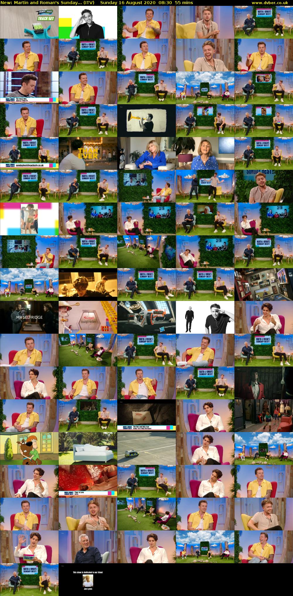 Martin and Roman's Sunday... (ITV) Sunday 16 August 2020 08:30 - 09:25