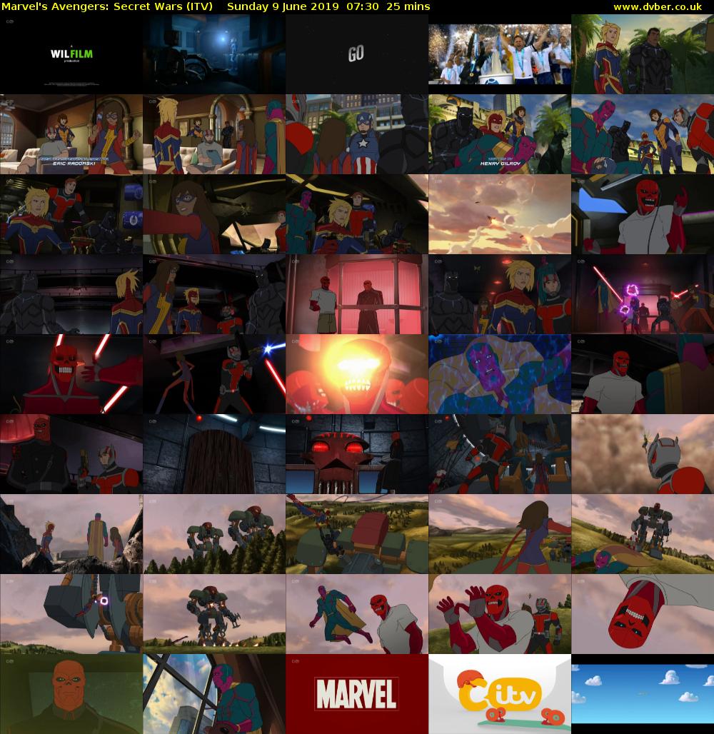 Marvel's Avengers: Secret Wars (ITV) Sunday 9 June 2019 07:30 - 07:55