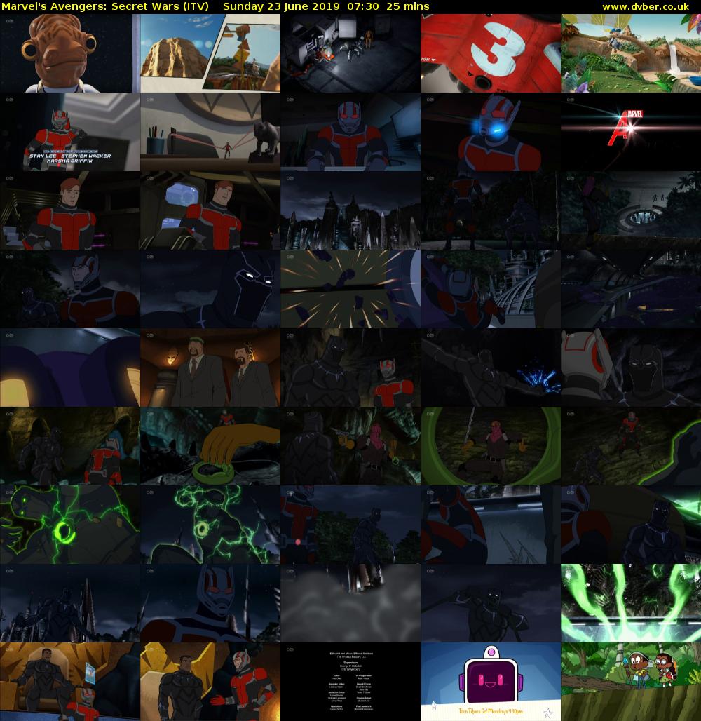 Marvel's Avengers: Secret Wars (ITV) Sunday 23 June 2019 07:30 - 07:55