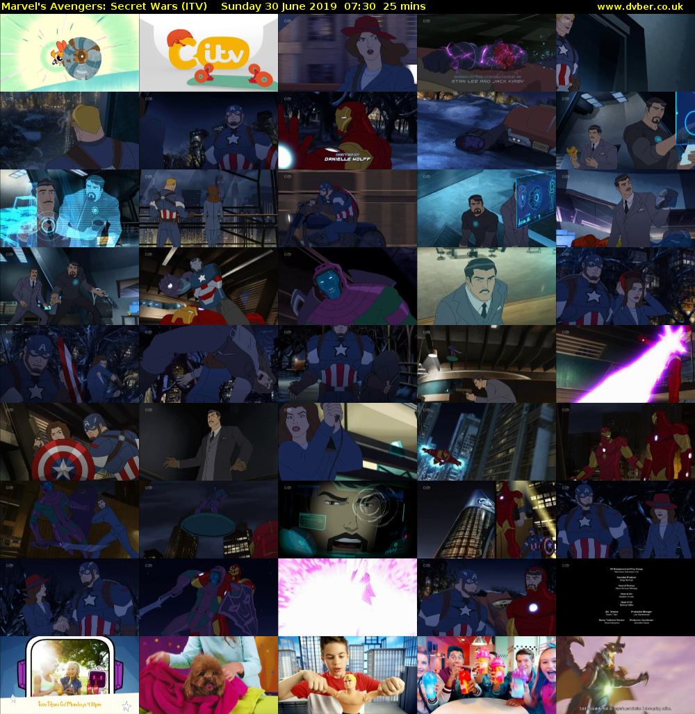 Marvel's Avengers: Secret Wars (ITV) Sunday 30 June 2019 07:30 - 07:55