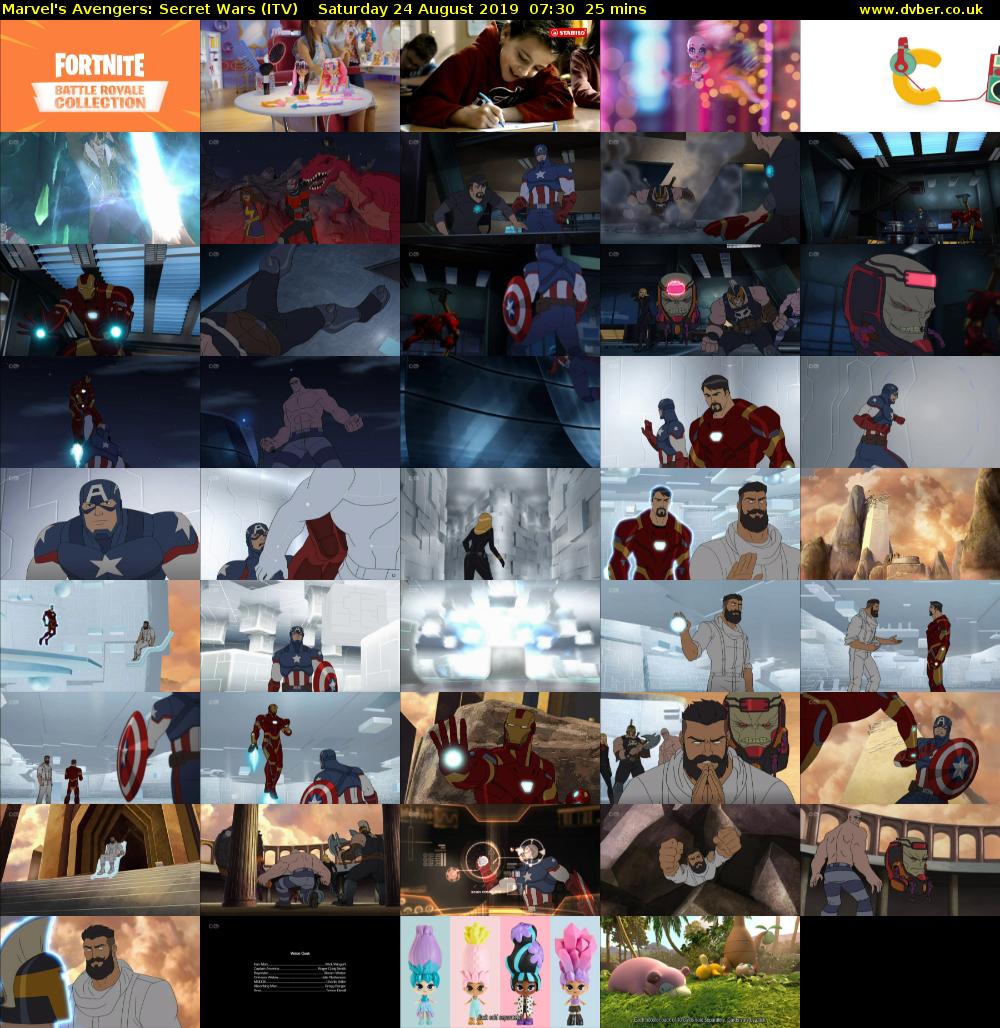 Marvel's Avengers: Secret Wars (ITV) Saturday 24 August 2019 07:30 - 07:55