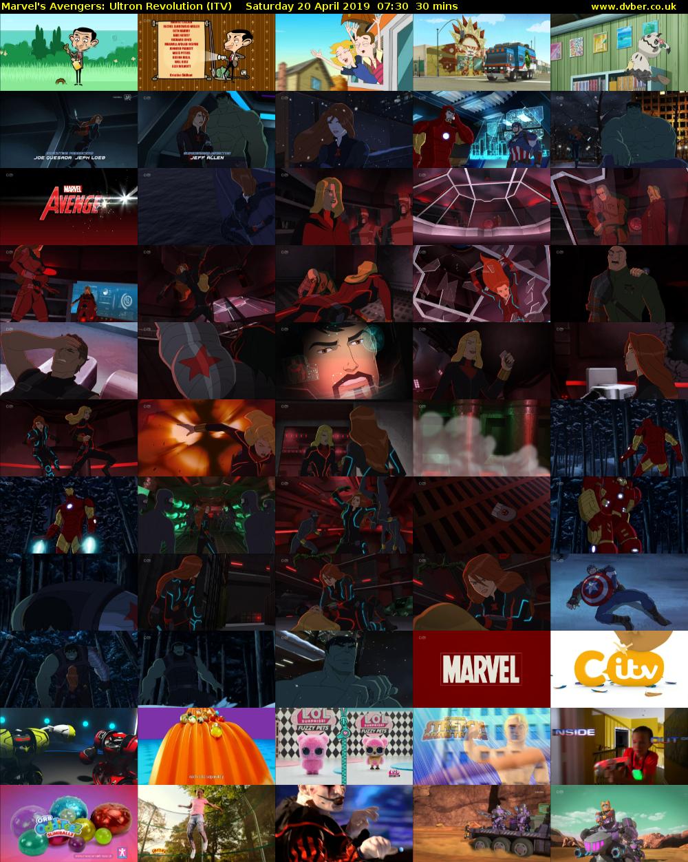 Marvel's Avengers: Ultron Revolution (ITV) Saturday 20 April 2019 07:30 - 08:00