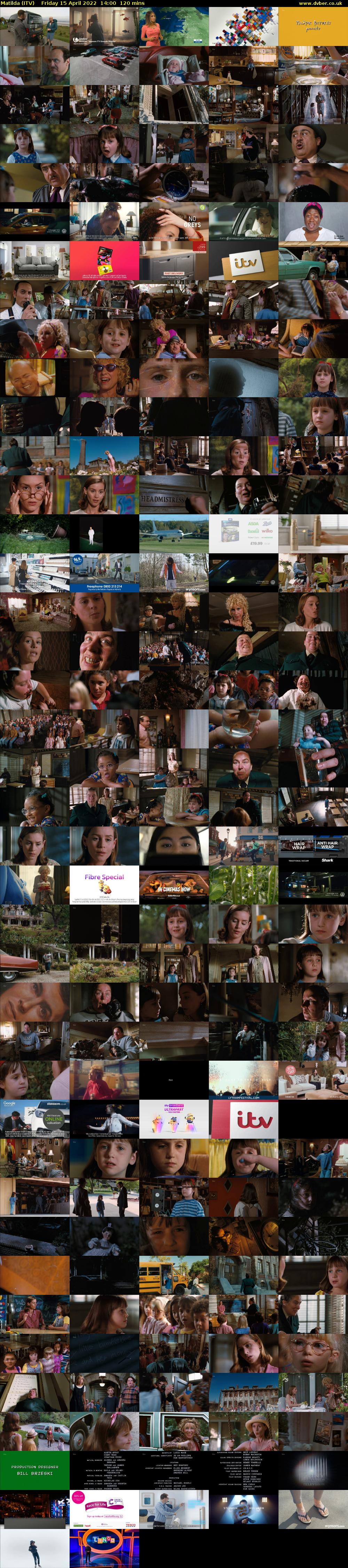 Matilda (ITV) Friday 15 April 2022 14:00 - 16:00