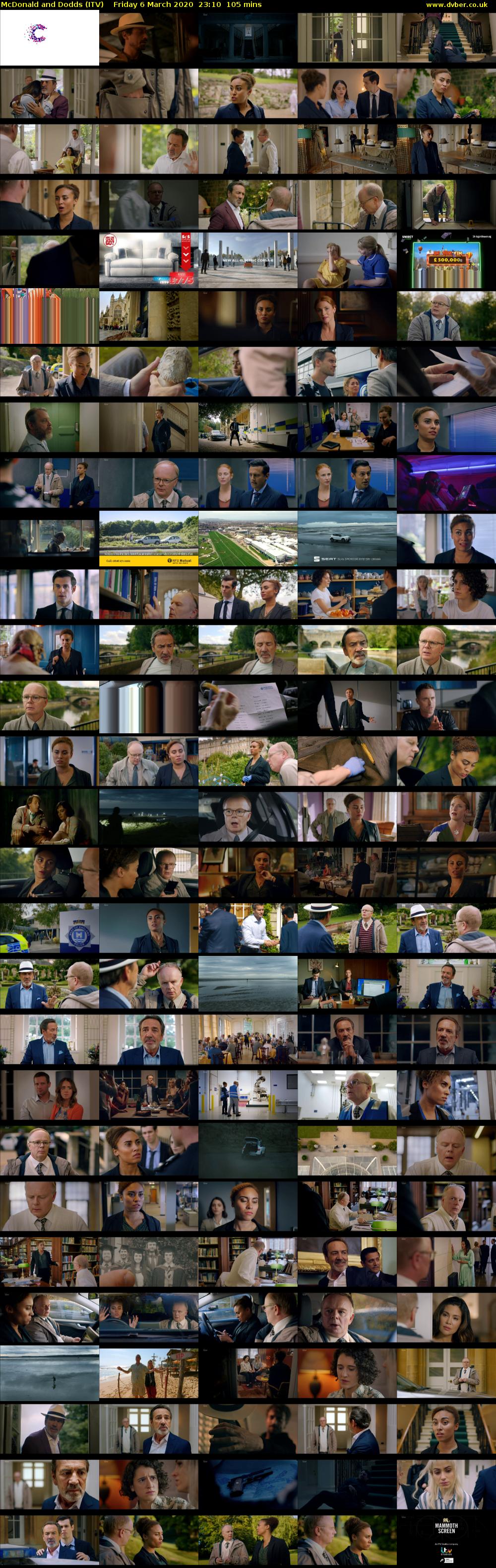 McDonald and Dodds (ITV) Friday 6 March 2020 23:10 - 00:55
