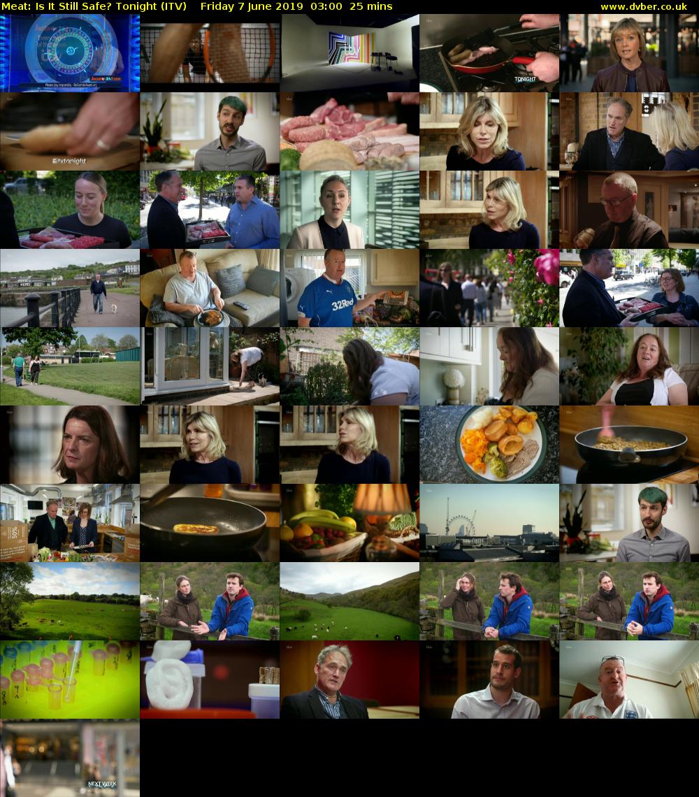 Meat: Is It Still Safe? Tonight (ITV) Friday 7 June 2019 03:00 - 03:25