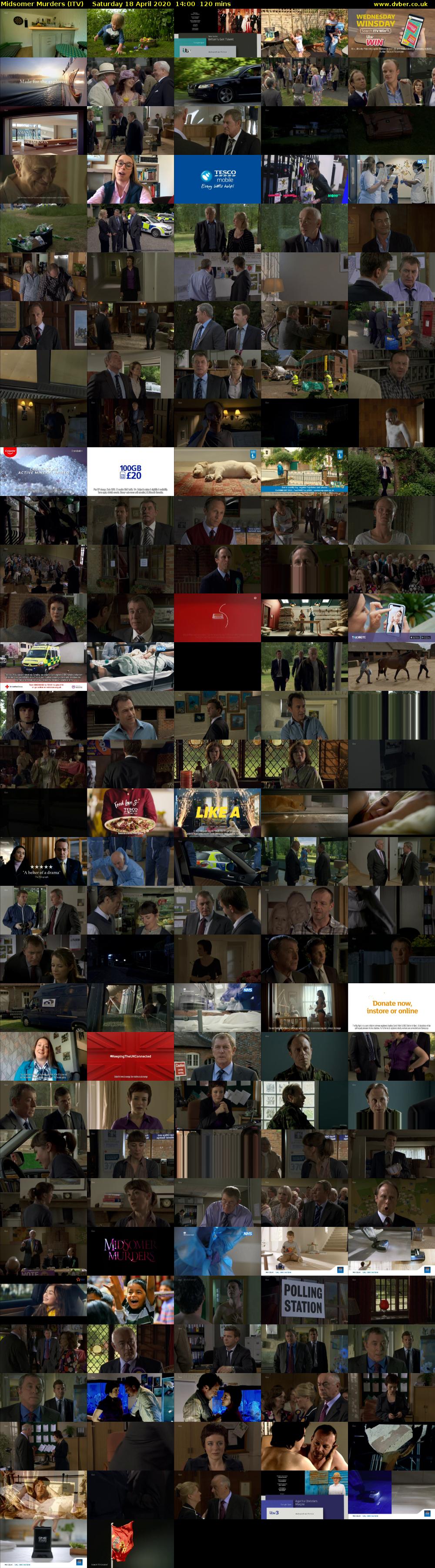 Midsomer Murders (ITV) Saturday 18 April 2020 14:00 - 16:00