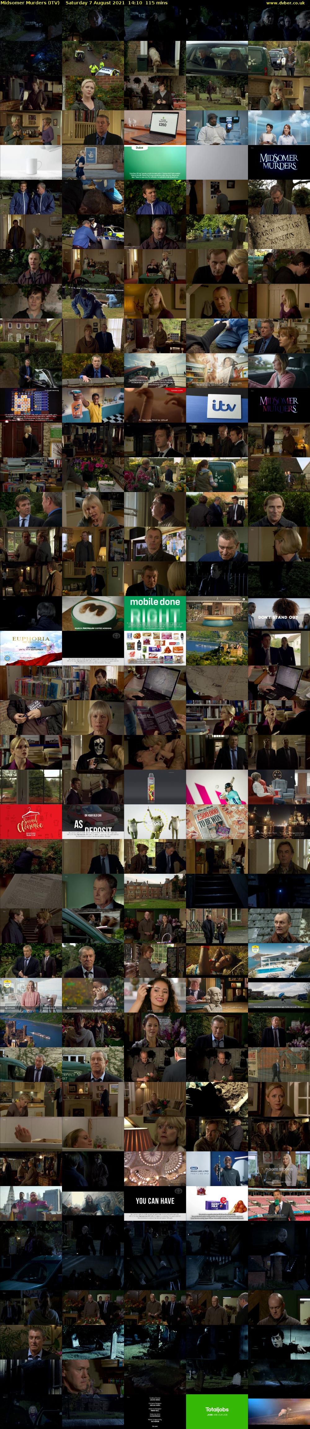 Midsomer Murders (ITV) Saturday 7 August 2021 14:10 - 16:05