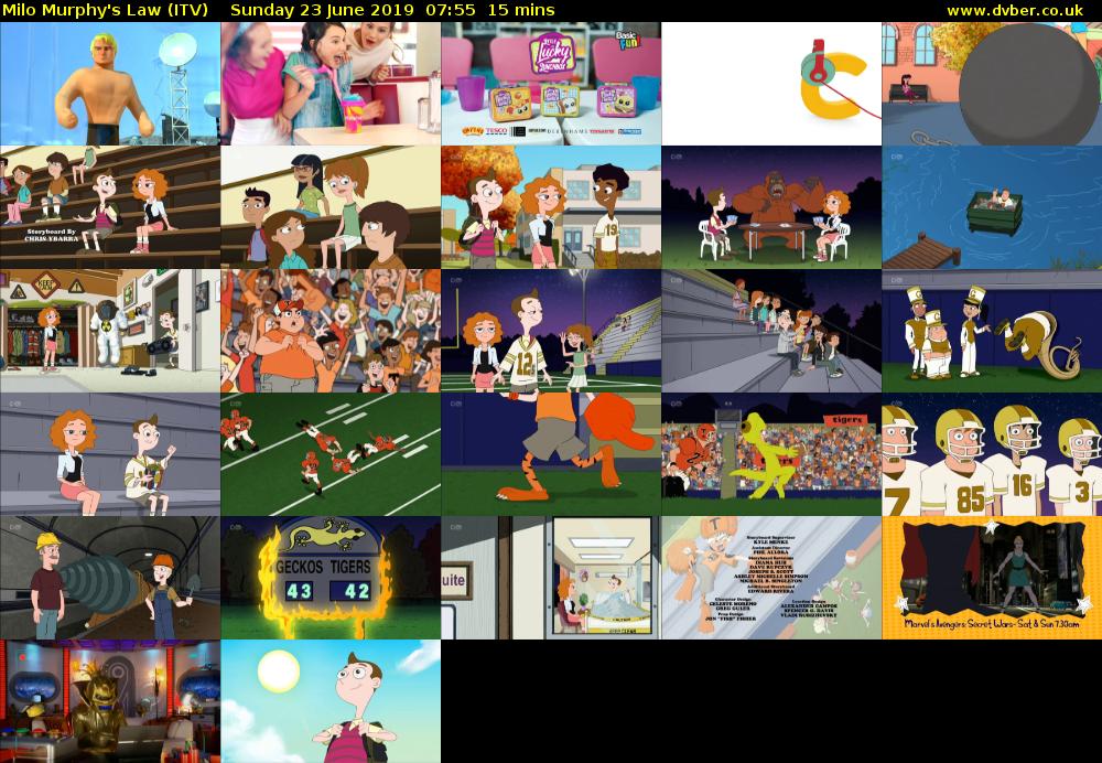 Milo Murphy's Law (ITV) Sunday 23 June 2019 07:55 - 08:10