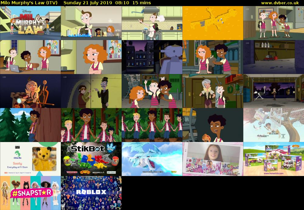 Milo Murphy's Law (ITV) Sunday 21 July 2019 08:10 - 08:25