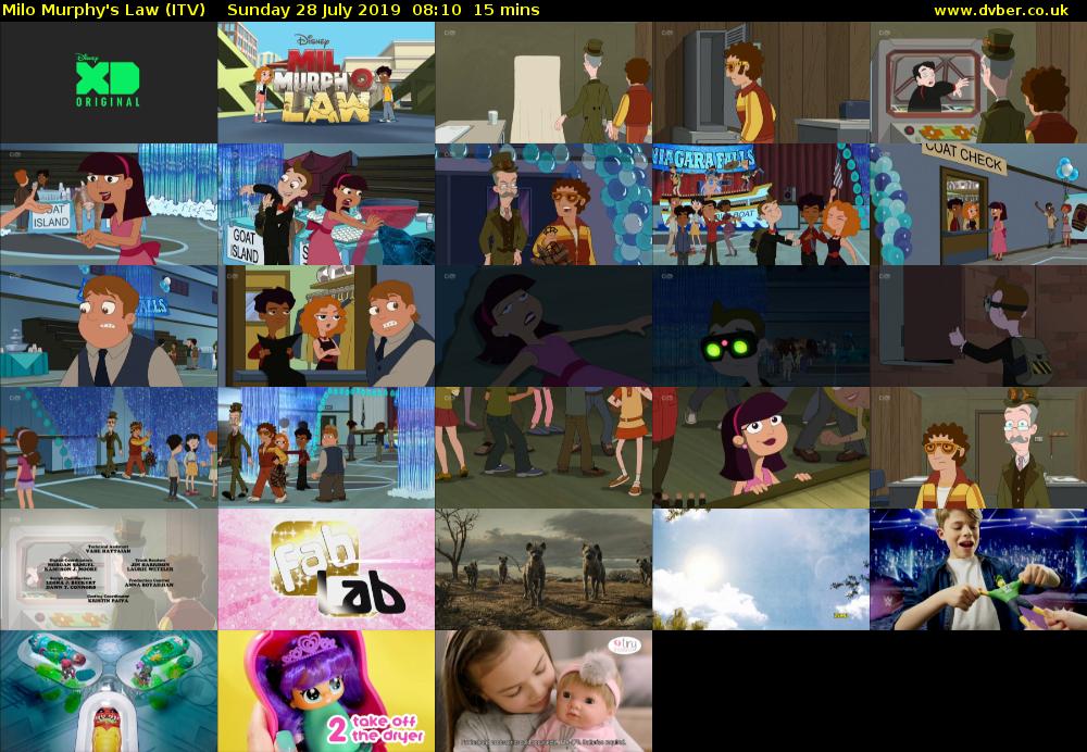 Milo Murphy's Law (ITV) Sunday 28 July 2019 08:10 - 08:25