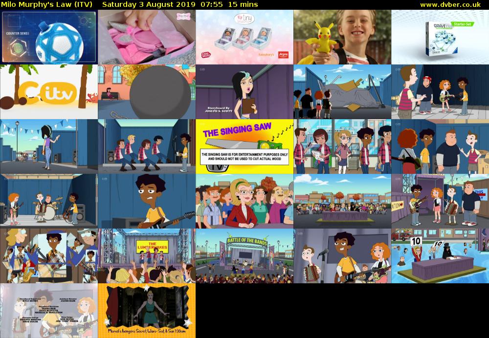 Milo Murphy's Law (ITV) Saturday 3 August 2019 07:55 - 08:10