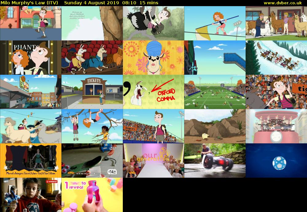 Milo Murphy's Law (ITV) Sunday 4 August 2019 08:10 - 08:25