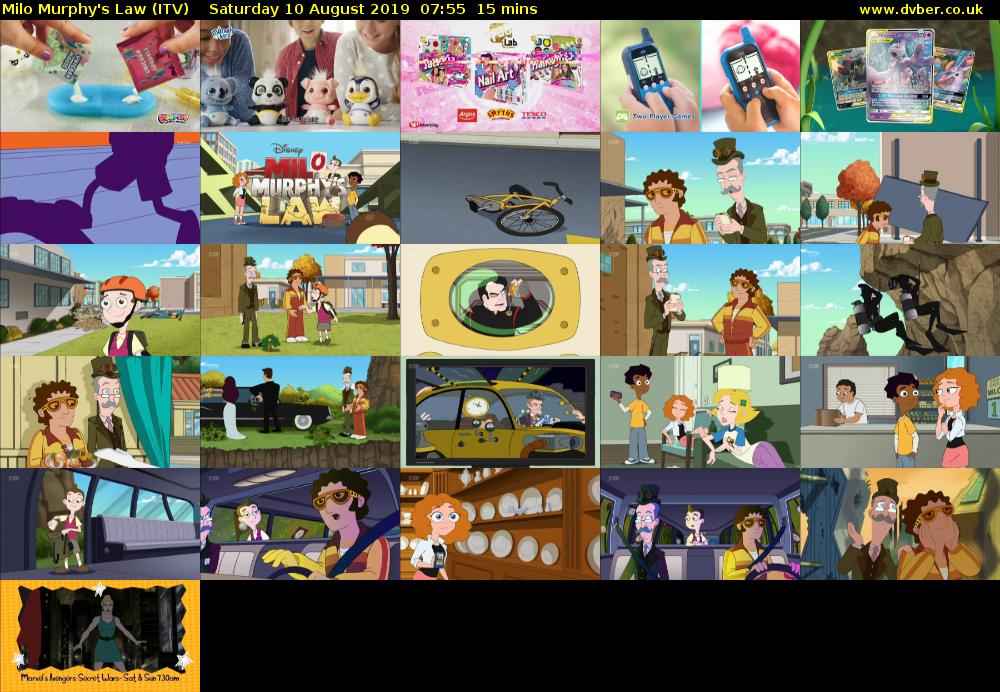 Milo Murphy's Law (ITV) Saturday 10 August 2019 07:55 - 08:10