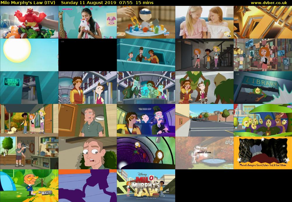 Milo Murphy's Law (ITV) Sunday 11 August 2019 07:55 - 08:10