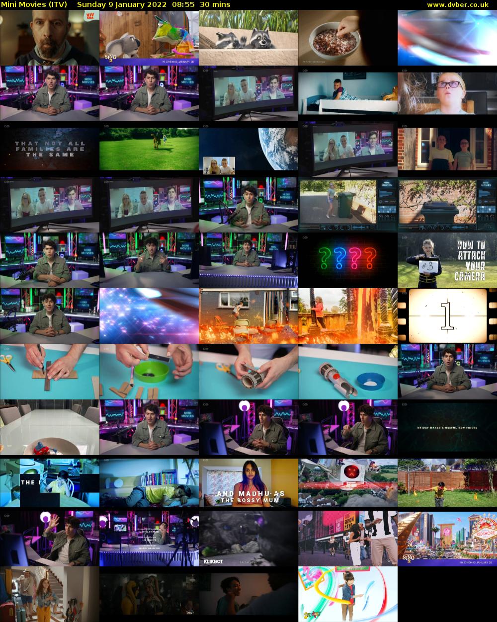 Mini Movies (ITV) Sunday 9 January 2022 08:55 - 09:25