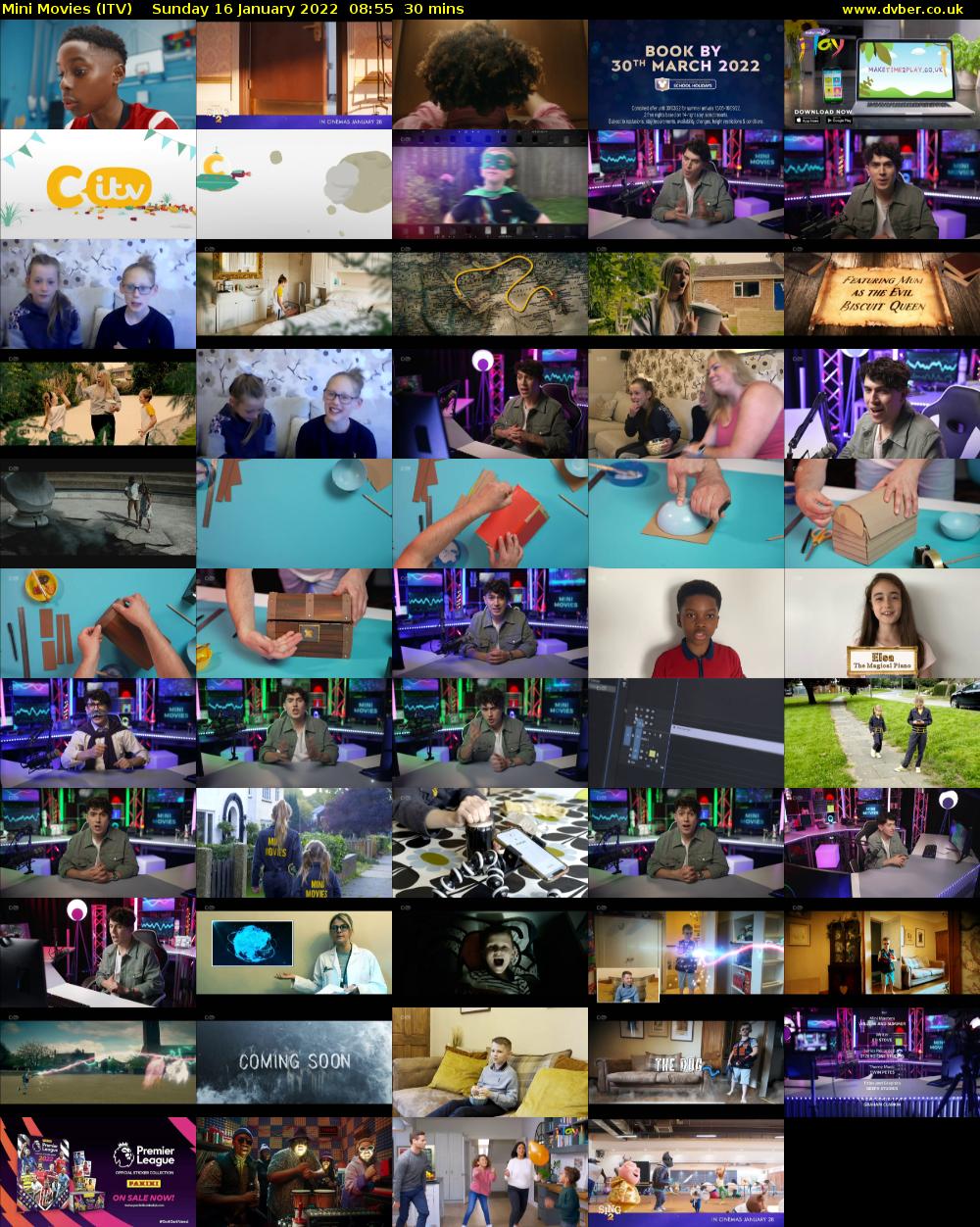 Mini Movies (ITV) Sunday 16 January 2022 08:55 - 09:25