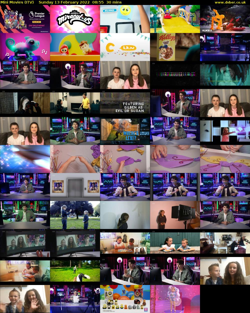 Mini Movies (ITV) Sunday 13 February 2022 08:55 - 09:25