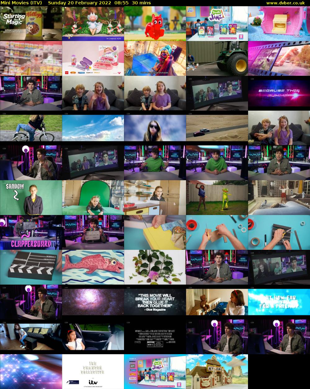 Mini Movies (ITV) Sunday 20 February 2022 08:55 - 09:25