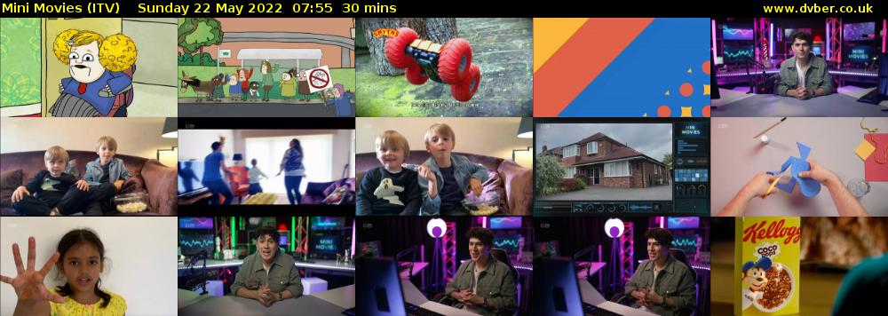 Mini Movies (ITV) Sunday 22 May 2022 07:55 - 08:25