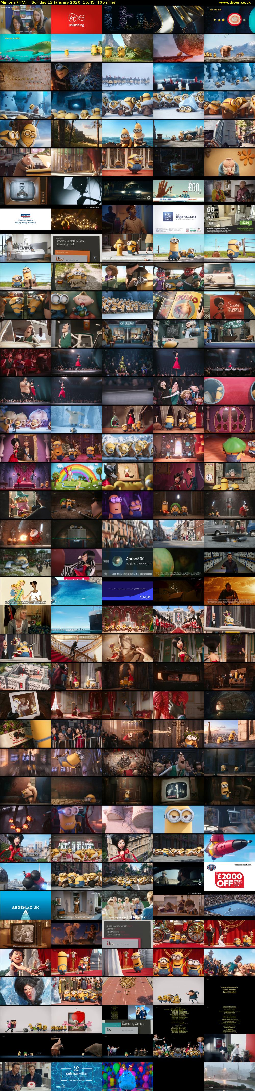 Minions (ITV) Sunday 12 January 2020 15:45 - 17:30