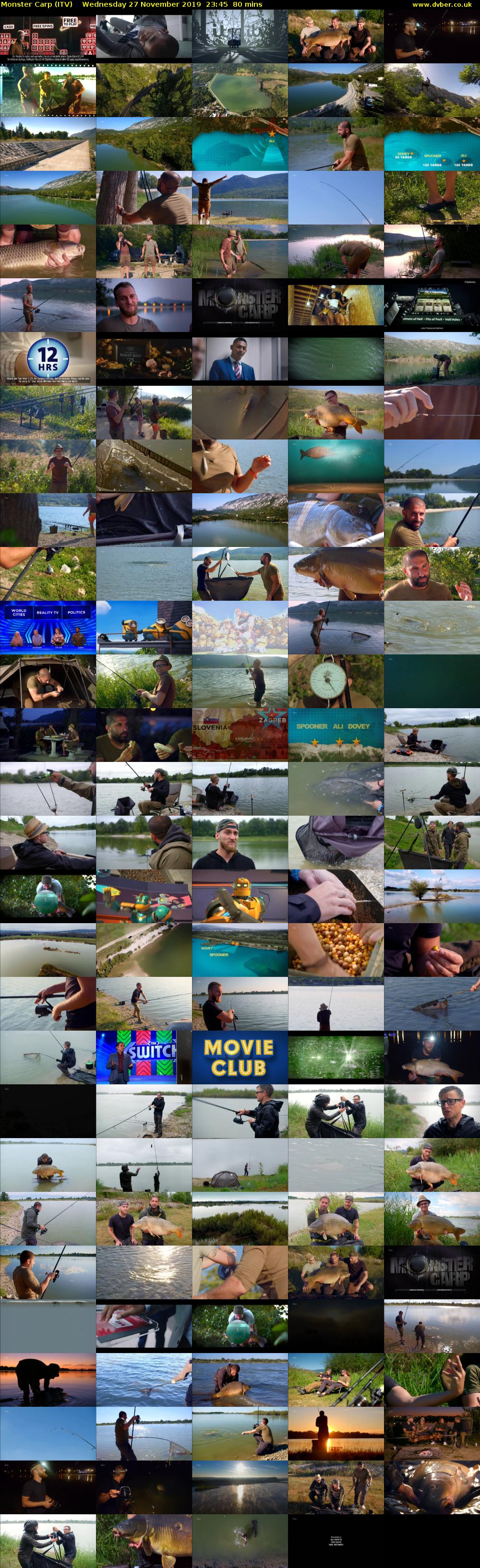 Monster Carp (ITV) Wednesday 27 November 2019 23:45 - 01:05