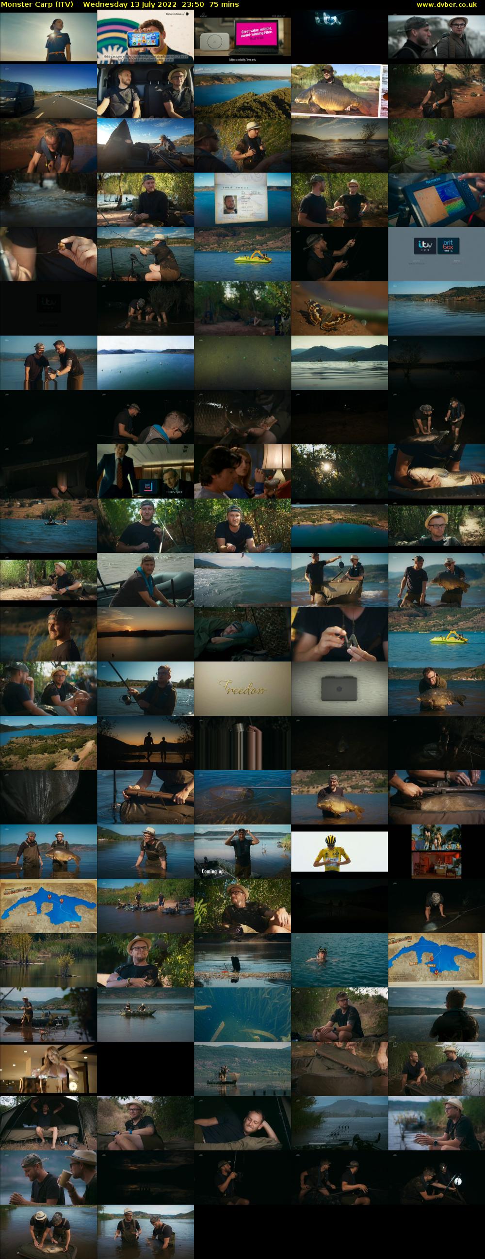 Monster Carp (ITV) Wednesday 13 July 2022 23:50 - 01:05