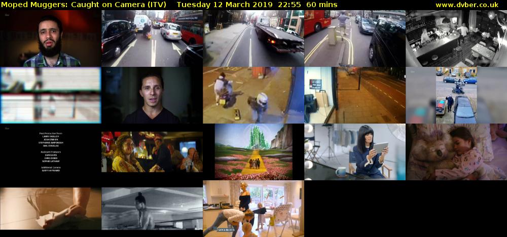 Moped Muggers: Caught on Camera (ITV) Tuesday 12 March 2019 22:55 - 23:55