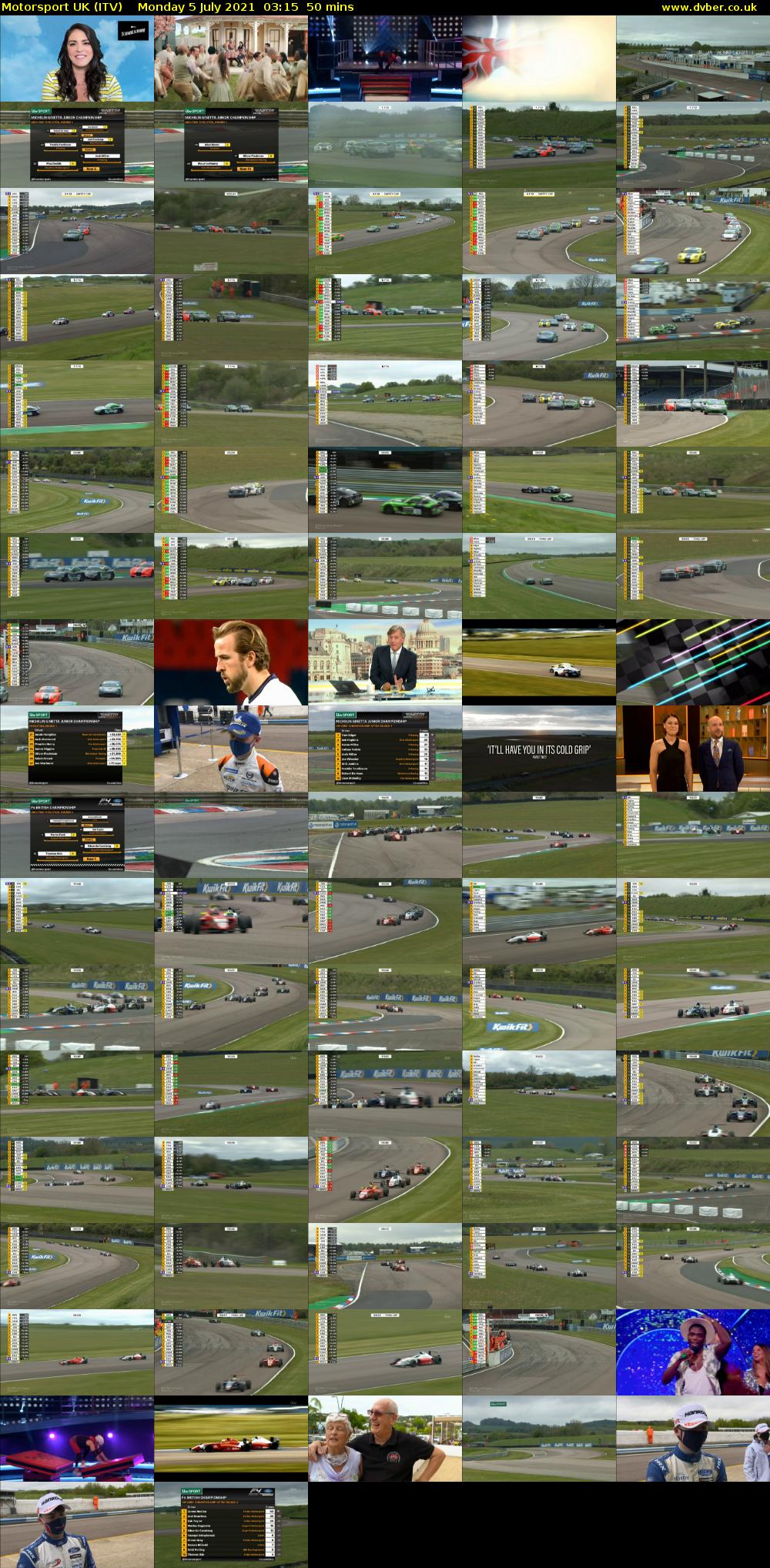 Motorsport UK (ITV) Monday 5 July 2021 03:15 - 04:05