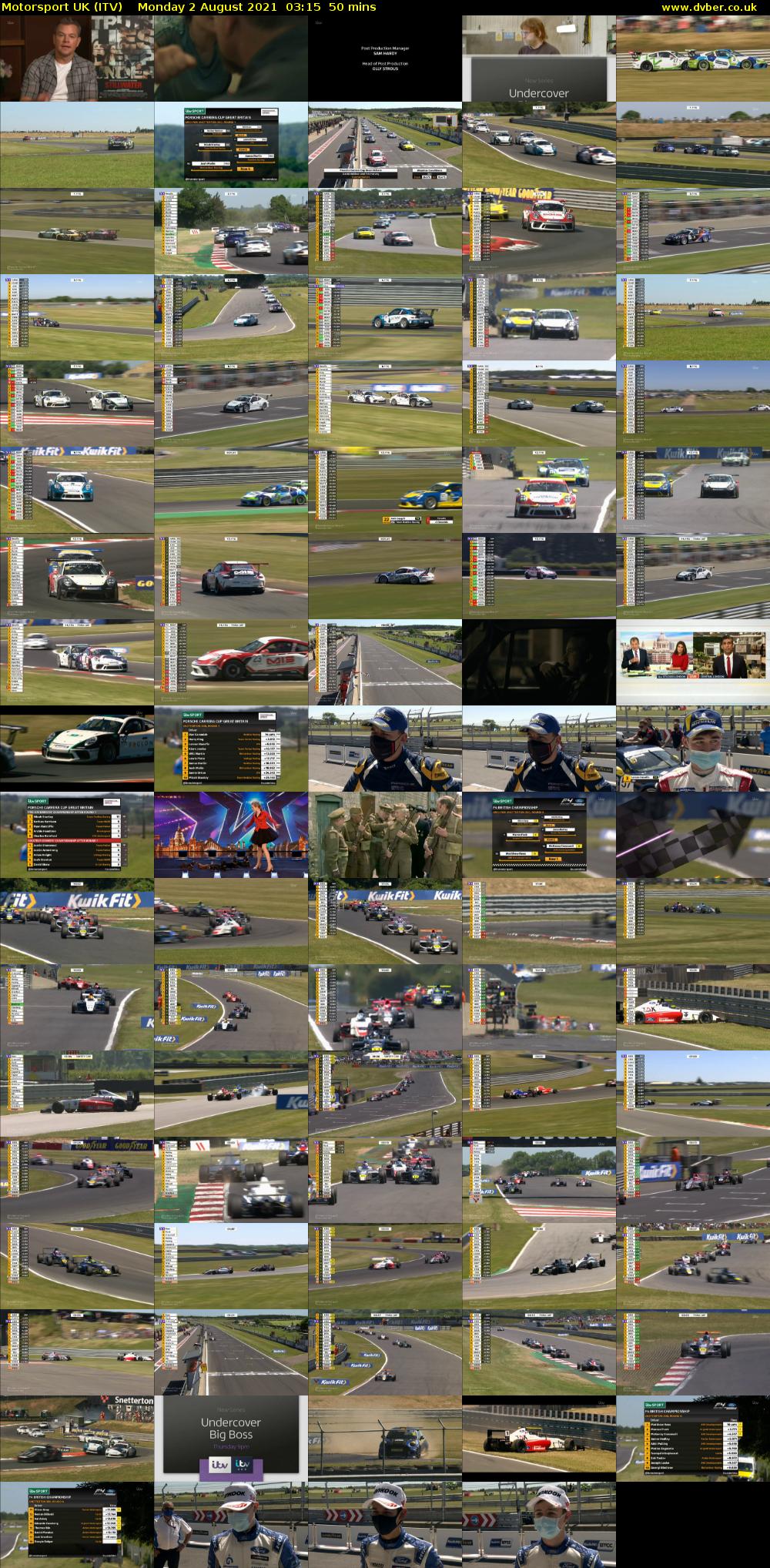 Motorsport UK (ITV) Monday 2 August 2021 03:15 - 04:05