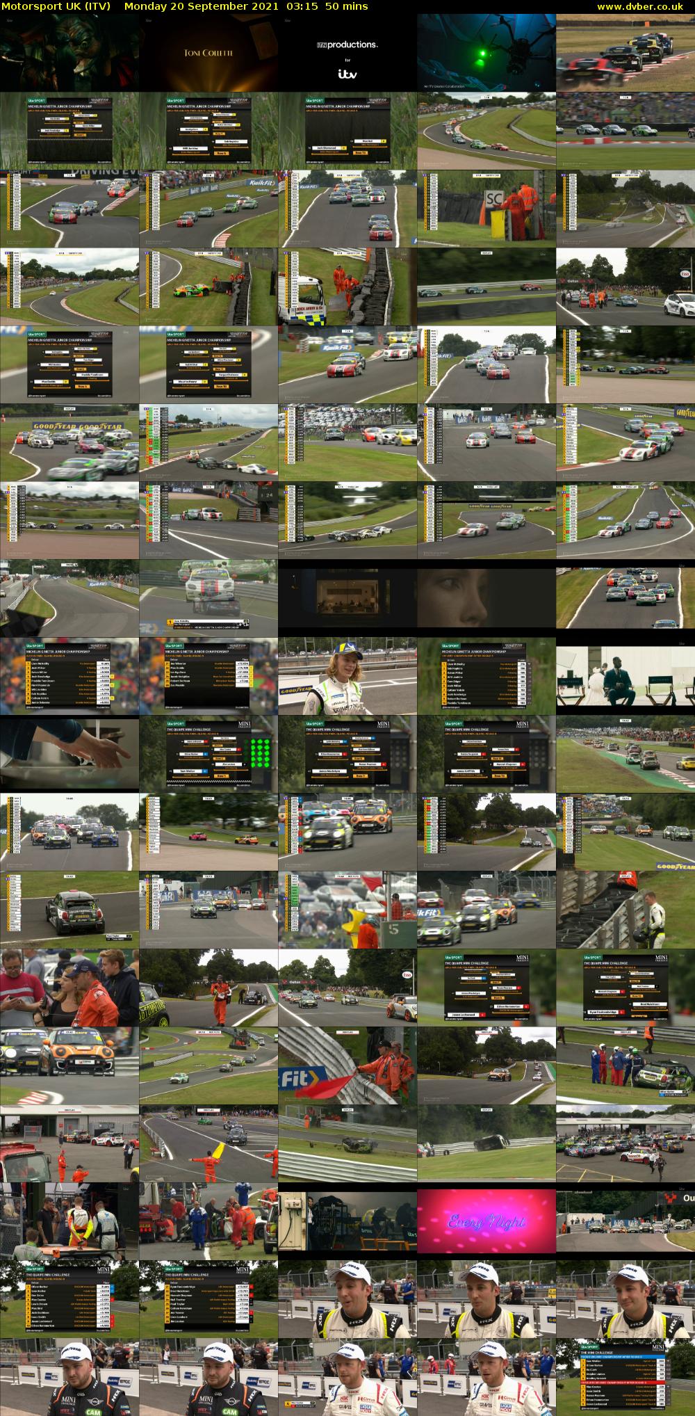 Motorsport UK (ITV) Monday 20 September 2021 03:15 - 04:05