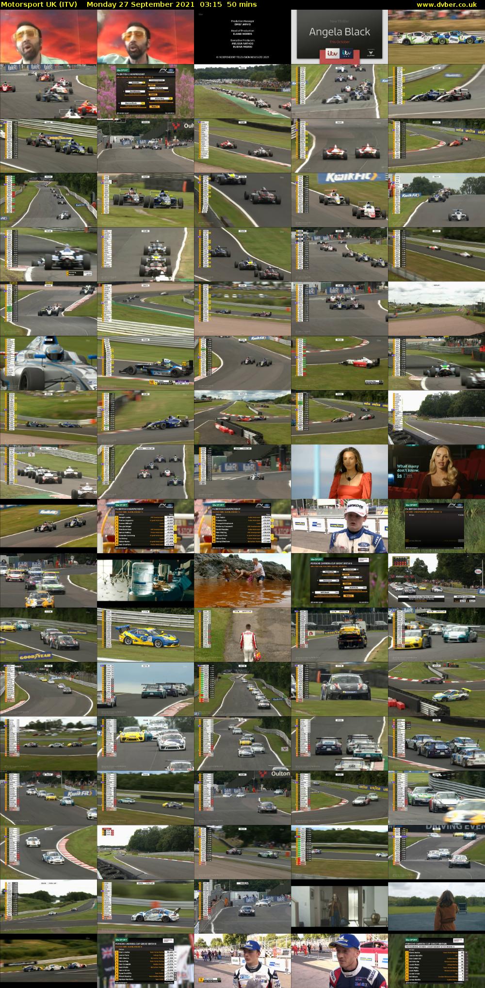 Motorsport UK (ITV) Monday 27 September 2021 03:15 - 04:05