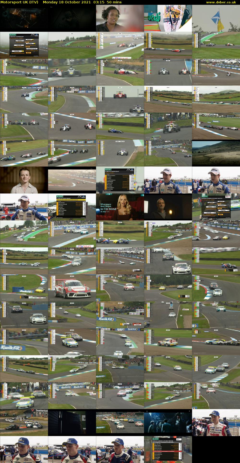 Motorsport UK (ITV) Monday 18 October 2021 03:15 - 04:05
