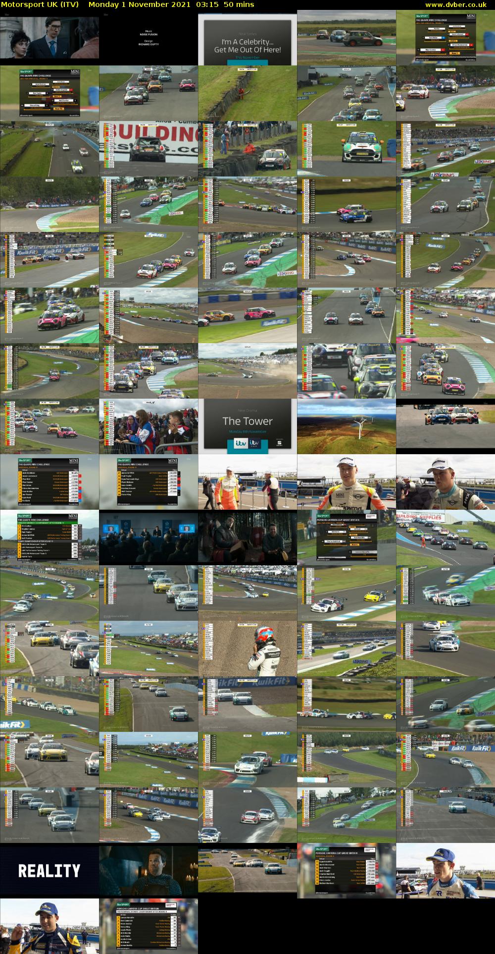Motorsport UK (ITV) Monday 1 November 2021 03:15 - 04:05