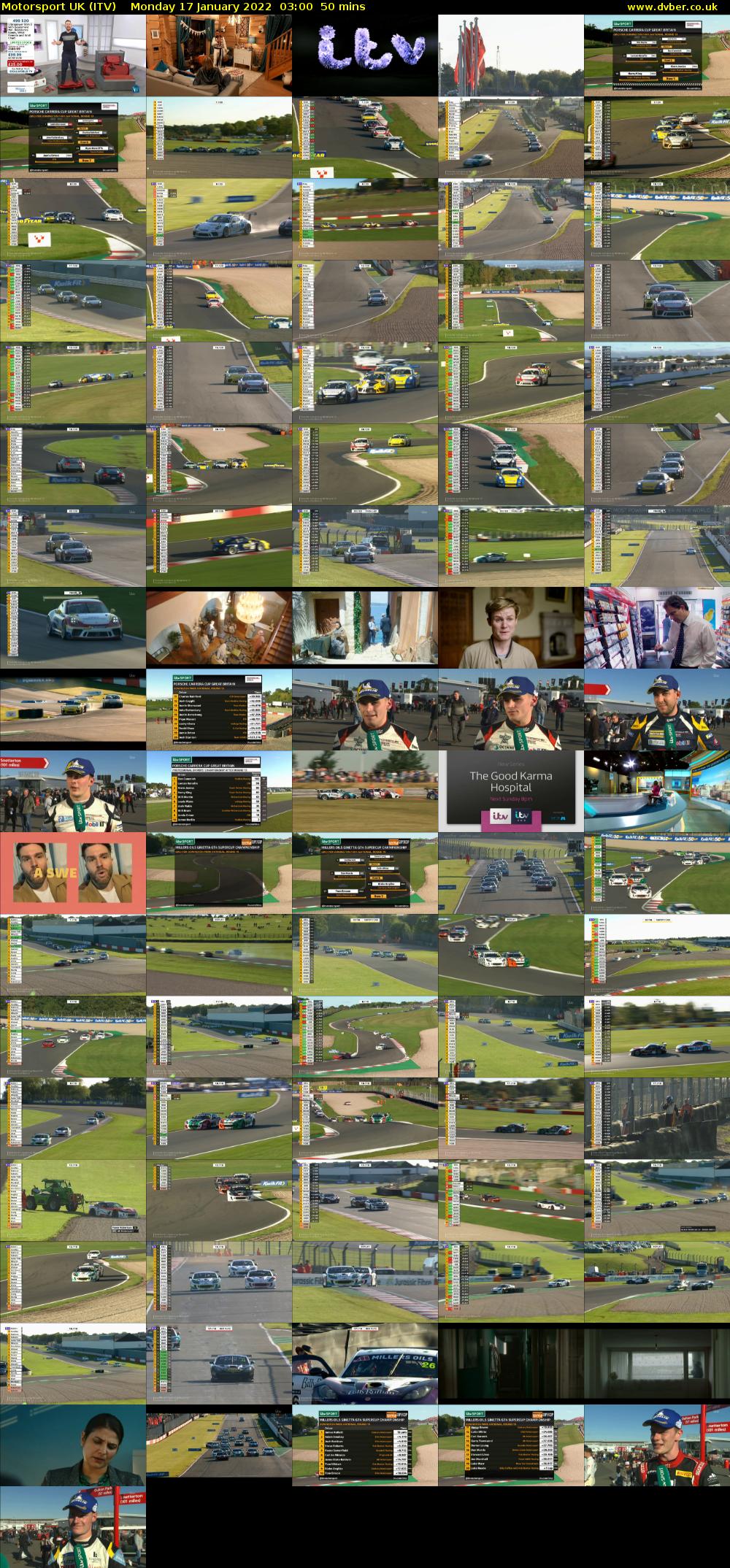 Motorsport UK (ITV) Monday 17 January 2022 03:00 - 03:50