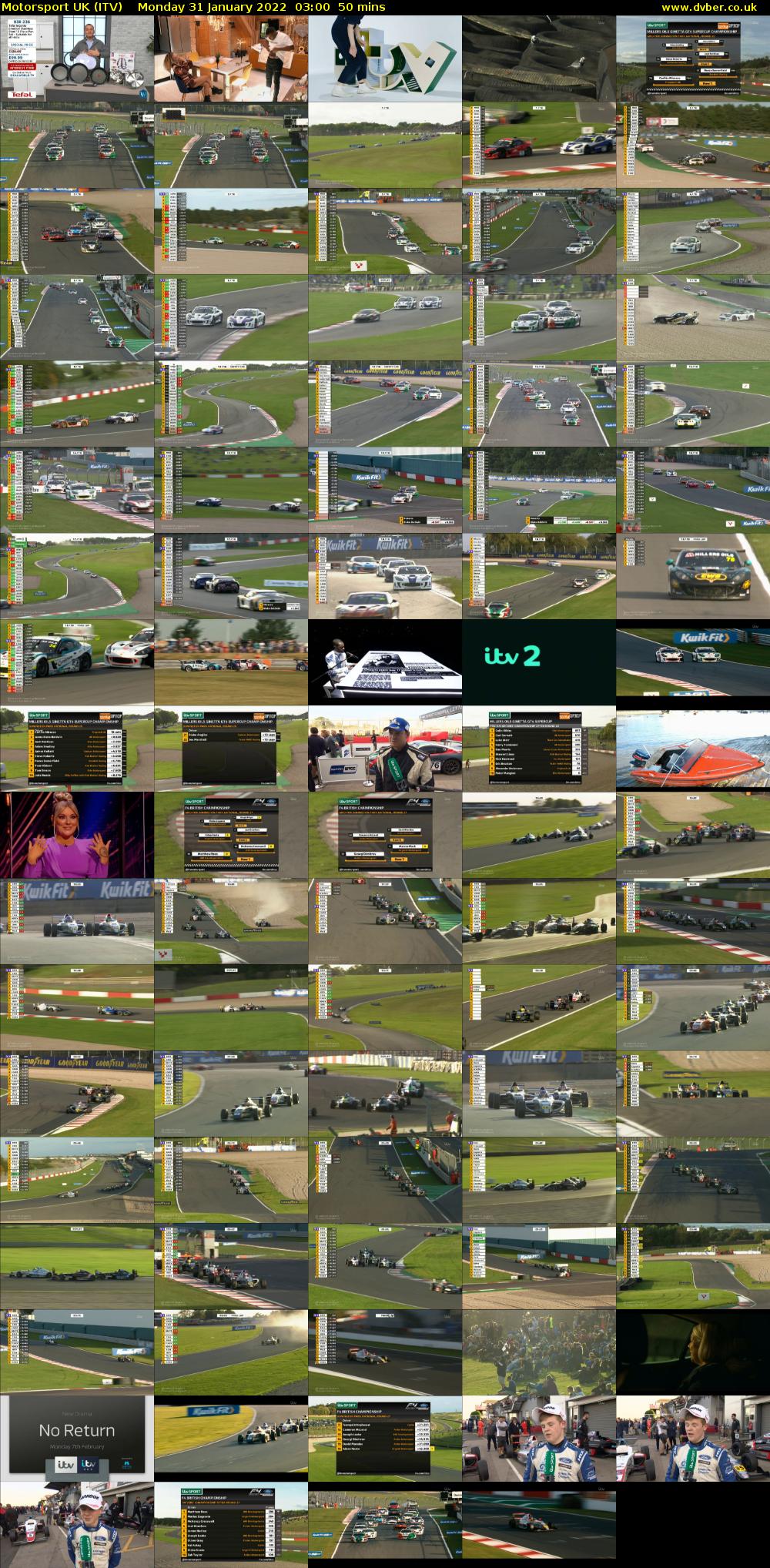 Motorsport UK (ITV) Monday 31 January 2022 03:00 - 03:50