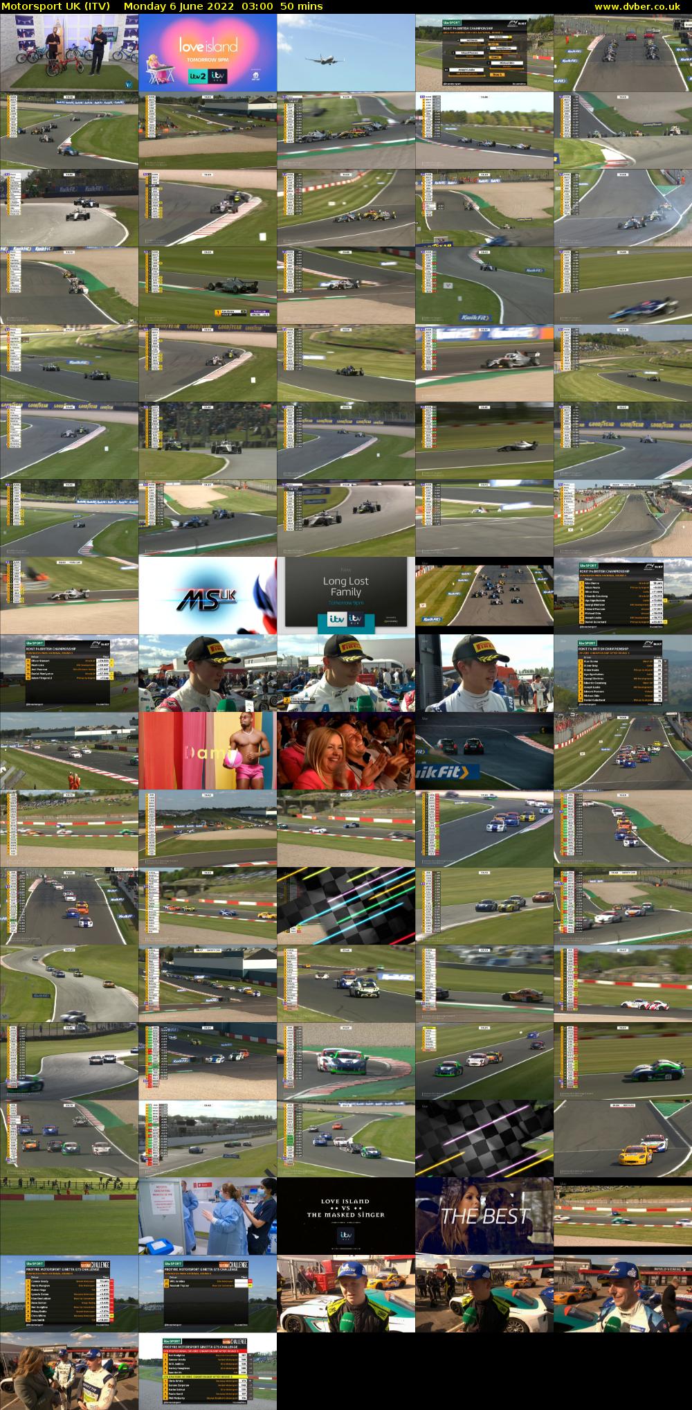 Motorsport UK (ITV) Monday 6 June 2022 03:00 - 03:50