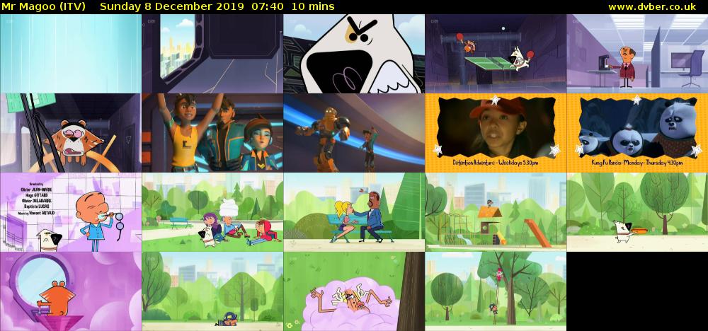 Mr Magoo (ITV) Sunday 8 December 2019 07:40 - 07:50